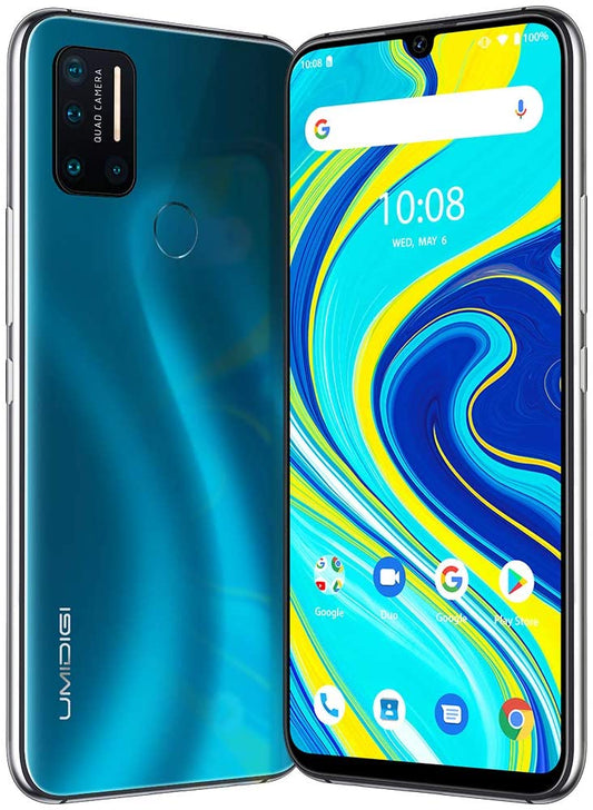 UMIDIGI A7 Pro Unlocked Cell Phones(4GB+128GB) 6.3" FHD+ Full Screen, 4150mAh High Capacity Battery Smartphone with 16MP AI Quad Camera, Android 10 and Dual 4G Volte(Ocean Blue).